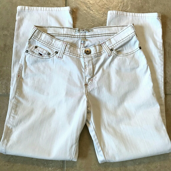 Tommy Hilfiger boyfriend white jeans - size 4 - Picture 2 of 8
